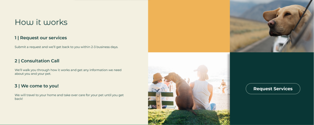 how it works section. convert more clients with this 10 step landing page formula