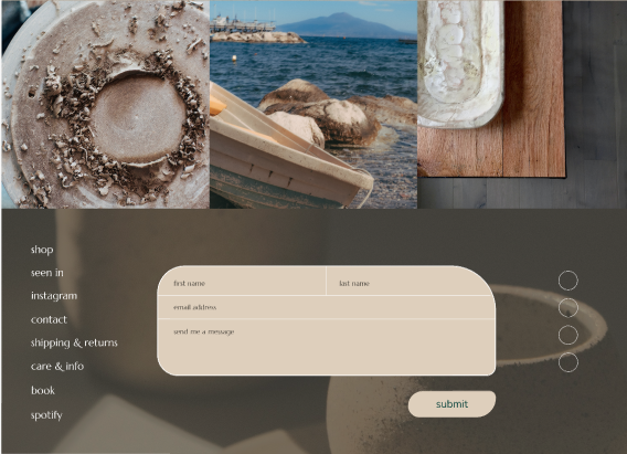 footer and social media